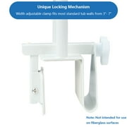 Bathtub Safety Rail, Medical Adjustable Tub Grab Bar Handle Clamp Safety Handrail Support for Seniors and Elderly
