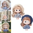 thumbnail image 3 of rótula muñeca Muñeca BJD de 10cm 1:12 con Vestido, Ojos 3D, Maquillaje Bonito para Niña, Juguete de Regalo , con sombrero 2 Magideal rótula muñeca, 3 of 7