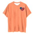 thumbnail image 5 of Fiudx Ofertas Flash Artículos En Oferta Camiseta de Manga Corta con Cuello Redondo y Estampado Informal En La Parte Delantera y Trasera Del Día de La Independencia para Mujer, 5 of 5