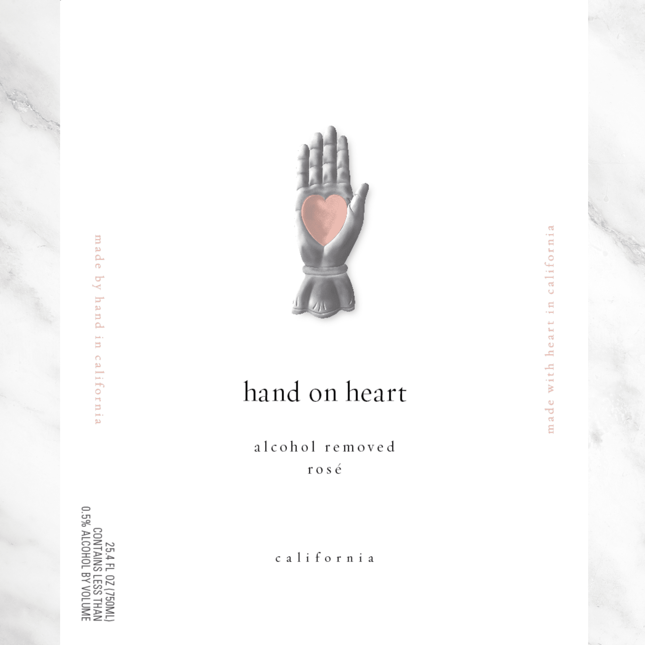 Hand on Heart Non-Alcoholic Rose - 4 Pack (750ml)