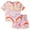 Pink, variant on Hienoo Toddler Girls Outfits Summer Casual Short Sleeve T-Shirt Shorts Set, Sizes 3-12
