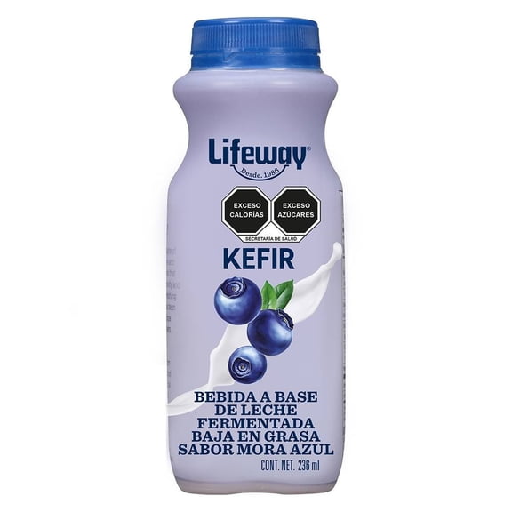 Bebida a base de leche LifeWay Kefir baja en grasa sabor mora azul 236 ml