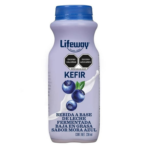 Bebida a base de leche LifeWay Kefir baja en grasa sabor mora azul 236 ml