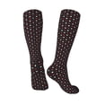 thumbnail image 4 of Bingfone Compression Socks For Women And Men Long Socks For Running Athletic Cycling Nurse-Red And White Polka Dots, 4 of 9