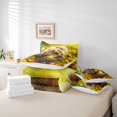 thumbnail image 4 of YST Kids Koala Queen Comforter Set 7-Piece Cartoon Koala Bedding Sets, Cozy For All Season, Yellow Flower Floral Bed Set, 4 of 4