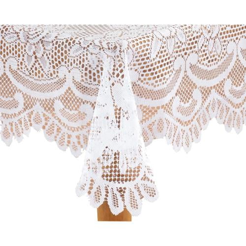White Rose Lace Tablecloth 72 Round Com - 90 Round Ivory Lace Tablecloth White Rose Lace Tablecloth 72 Round Com - 90 Round Ivory Lace Tablecloth