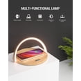thumbnail image 2 of Lámpara de noche inalámbrica COLSUR, lámpara de mesa táctil, luz nocturna LED con cargador de inducción con certificación Qi, luz nocturna táctil con brillo ajustable de 3 niveles., 2 of 5