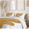 thumbnail image 6 of Ambesonne Christmas Alphabet Duvet Cover Sets, Starry F Cookie, 2-King, Ginger Almond and White, 6 of 7