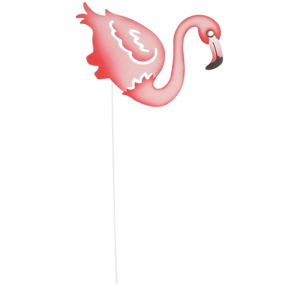 Raindrops 1Pcs Pink Iron Flamingo Stake Decoration for Garden Lawn Outdoor Use