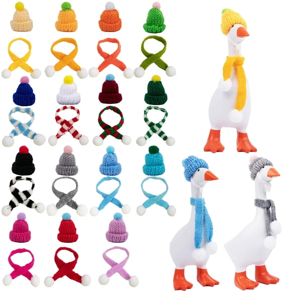 Desk Goose Outfits Neowedding, 30 unidades, sombreros y bufandas para tejer