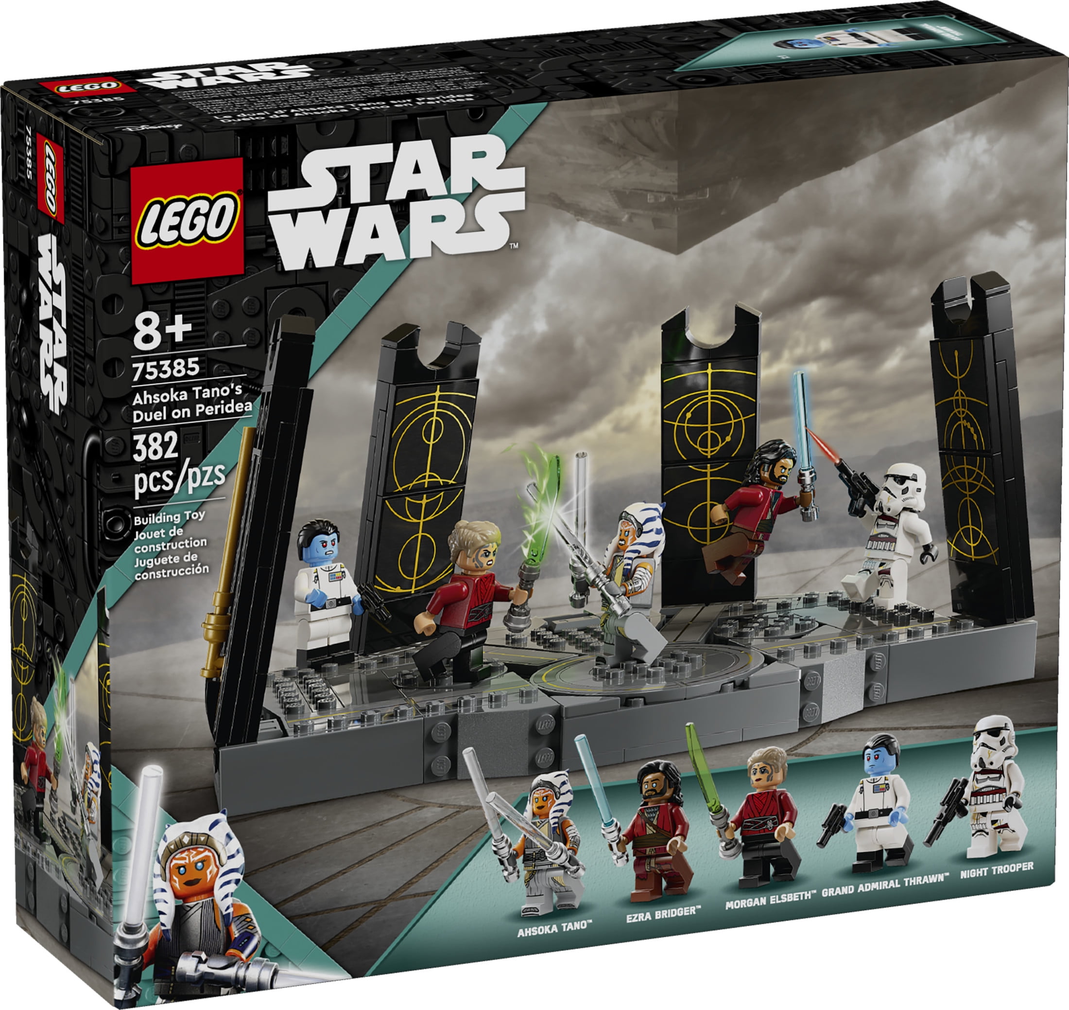 LEGO Star Wars Ahsoka Tano’s Duel on Peridea Building Toy, Gift for Kids with 5 Star Wars Minifigures, 75385