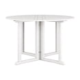 thumbnail image 3 of Afuera Living White Washed Wood Outdoor Drop Leaf Dining Table, 3 of 9