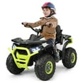 thumbnail image 6 of Costway 12V Kids Electric 4-Wheeler ATV Quad 2 Speeds Ride On Car w/MP3&LED Lights White, 6 of 9