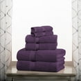 thumbnail image 3 of 900GSM Egyptian Cotton 6-Piece Towel Set  Plum, 3 of 5