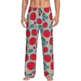 thumbnail image 2 of Kdxio Tomato Print Men's Sleep Pajama Pant Lounge Pants with Pockets, 2 of 8