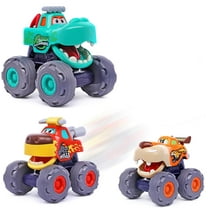 Toy Cars for 1 Year Old Boy Gifts Monster Trucks Boys Toys for 1 2 3 Year Old Boys Girls Kids Toddler Car Toy Trucks Baby Boy Toys 12-18 Months Pull Back Cars for Toddlers 1-3 Birthday Xmas Gift