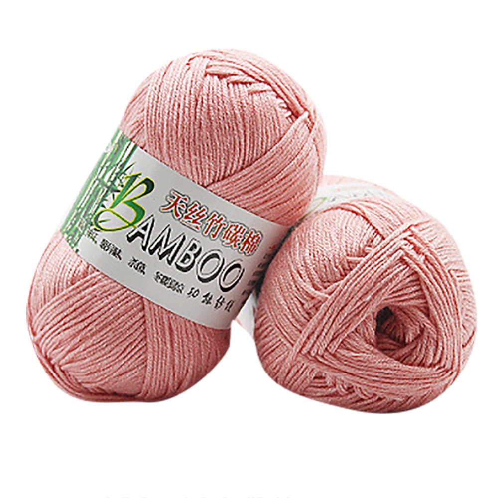 3x50g Beginners Light Pink Yarn, 260 Yards Light Pink Yarn for Crocheting  Knitting, Easy-to-See Stitches, Worsted Medium #4, Chunky Thick Cotton  Nylon