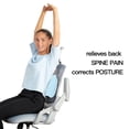 thumbnail image 4 of Lumbar Support Pillow, Detachable Chair Back Support with Convex Design Breathable Memory Foam Cushion for Home Office Car, 4 of 7