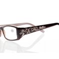 thumbnail image 4 of Nouveau Lentille en Résine Fleur de Strass Charnières de Ressort Lunettes de Lecture +1.0+4.0, 4 of 4