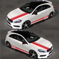 thumbnail image 3 of 5 Pcs Car Sticker, Vinyl Body Hood Sticker Car Racing Stripe Stickers, Cars Vinyl Bumper Sticker (Red), 3 of 4