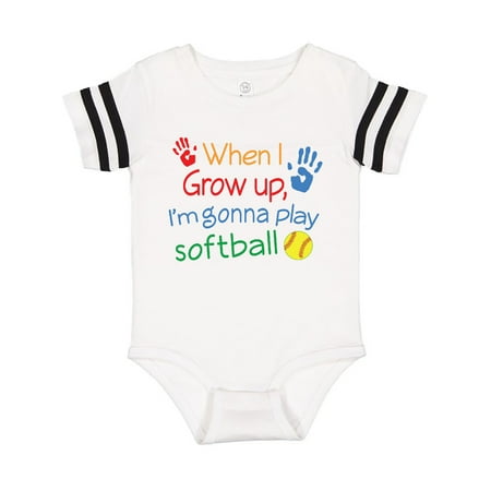 

Inktastic Future Softball Player Gift Baby Girl Bodysuit