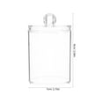 thumbnail image 2 of REOFLYUP 2Pcs Cotton Ball Canisters Acrylic Storage Jars for Office and Bathroom Use, 2 of 7