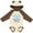 Natural & Brown w Ears, variant on Inktastic My Great Aunt Whale-y Loves Me Boys or Girls Long Sleeve Baby Bodysuit