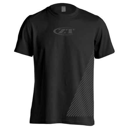 Zero Tolerance Small Shirt 3 – Tactical; Black Tee is Made of 100% Pre-Shrunk Cotton with Grey Design and Logo, Shoulder-to-Shoulder Taping, Double-Needle Stitching and Lay-Flat Collar; (Best Logo Design For Small Business)