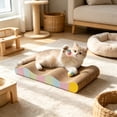thumbnail image 4 of Cats Scratching Board Corrugated Cardboard Claw Sharpener Corrugated Cardboard Scratch Pad For Indoor Cats Pet Furniture Toy, 4 of 6