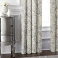 thumbnail image 3 of 6ix Tailors OSH-MED-TAU-PP-4084-PR 40 x 48 in. Osha Pinch Pleat Drapery Panel Pair, Taupe & Beige, 3 of 5