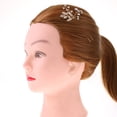 thumbnail image 4 of Cristales dorados Perlas Peine para el cabello Clips Alfileres Accesorios para el cabello de boda Joyas Hugo  Pin de pelo de hojas de cristal, 4 of 10