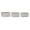 thumbnail image 1 of Basket set DKD Home Decor Polyester Jute Zigzag Boho (3 pcs), 1 of 2