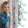 thumbnail image 3 of Blackout Kids Curtains,Princess Unicorn Butterfly Pattern Childrens Insulated Curtains Set Of 2,Bedroom Essentials,Toddler Room Decor 52"x84", 3 of 5