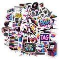 thumbnail image 4 of 35pcs Colorful Urban Sticker Pack Retro Graffiti Decals Art Kids Stickers for Suitcase Laptop Guitar, 4 of 9
