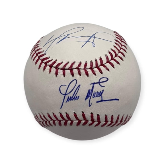 Pedro Martinez  David Ortiz Boston Red Sox Autographed OMLB Baseball JSA