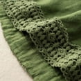 thumbnail image 6 of JJHGVB Womens Linen Shorts Linen Bermuda Shorts for Women Womens Long Shorts Womens Linen Shorts Beach Lightweight Short Beach Shorts with Pockets Flowy Shorts Wide Leg Shorts for Women Green M, 6 of 7