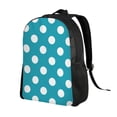 thumbnail image 2 of Cauagu Sky Blue And White Polka Dot Print Backpacks,Travel Daypack Casual Laptop Backpack Bookbag Fits 15 Inch Computer for Men Women, 2 of 8