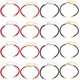 thumbnail image 1 of 16 pulseras ajustables deslizantes de poliéster de 4 estilos, pulseras de cordón con cierre de langosta, pulseras de la amistad ajustables, conector semiacabado., 1 of 7