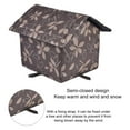 Jadona Cat Houses for Outdoor, Cat House with WaterResistant Canvas