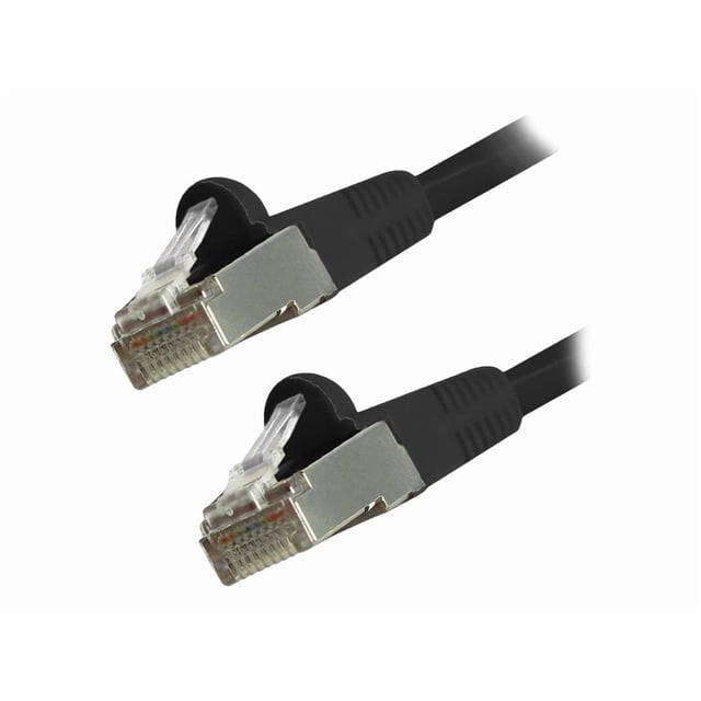Comprehensive - Patch cable - RJ-45 (M) to RJ-45 (M) - 5 ft - 0.2 in - STP - CAT 6 - molded, snagless, stranded - black
