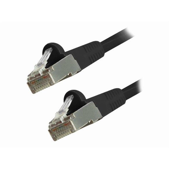 Comprehensive - Patch cable - RJ-45 (M) to RJ-45 (M) - 5 ft - 0.2 in - STP - CAT 6 - molded, snagless, stranded - black
