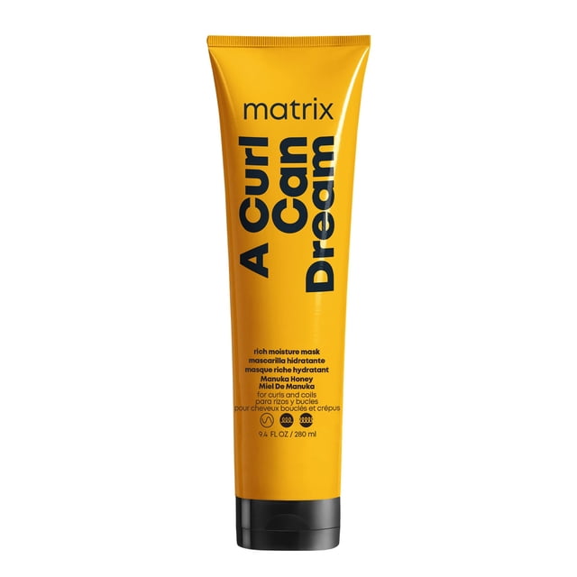 Mascarilla A Curl Can Dream de Matrix 280ml | Mascarilla sin sulfatos de hidratación profunda para cabello rizado u ondulado | Hidrata profundamente y ayuda a definir los rizos |Con miel de