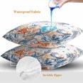 thumbnail image 4 of Jellyfish Coastal Throw Pillow Covers 18x18 Inch Set of 2, Summer Beach Coral Starfish Ocean Waterproof Outdoor Pillow Covers, Decorative Cushion Pillowcases for Couch, Sofa, Bed, Garden, Patio, 4 of 9