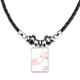 thumbnail image 1 of acuarela flor de melocotonero collar a mano colgante de cuerda de cuero Unbranded M, 1 of 3
