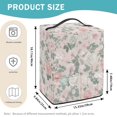 thumbnail image 6 of ZIATUBLES Flower Pink Ice Cream Machine Dust Cover, Stain Resistant Polyester Kitchen Countertop Appliance Decor Cover Compatible with Ninja NC501/NC301/NC299amz Model, 15.35" x 9.84" x 18.11", 6 of 6