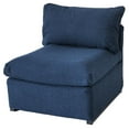 thumbnail image 4 of Patioflare Flexiform Modular Set Outdoor Armless Chair, Blue, 4 of 7