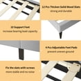 thumbnail image 6 of TrumanPick King Bed Frame with Fabric Upholstered Headboard for Bedroom No Box Spring Needed 1000 LBS Load Capacity, 80"L x 78"W x 41"H-Gray, 6 of 8