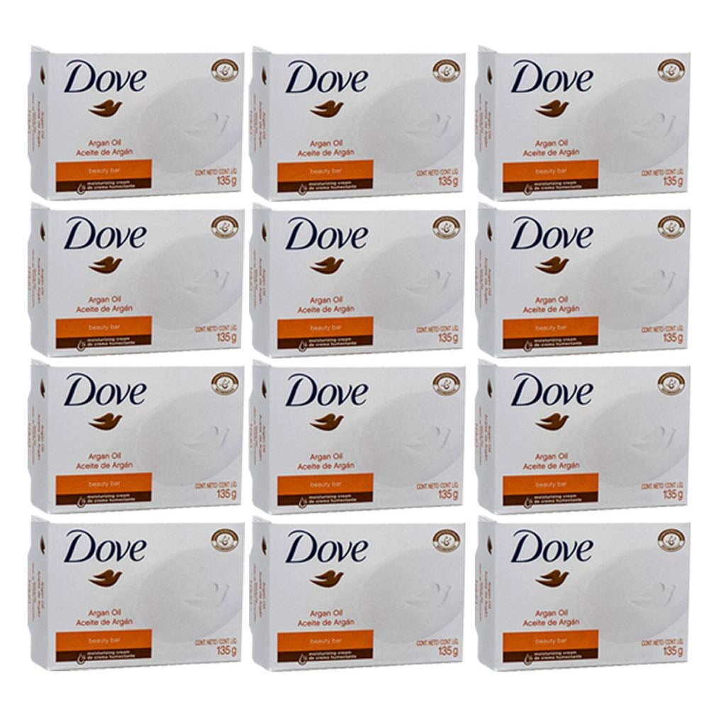 Dove Argan Oil Bar Soap Beauty Mositurizing Clean Body Bath 4.75oz 135g