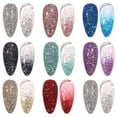 YHAIOGS Press on Nail Stickers Gel Nail Polish Collection 8 Colors Gel