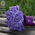 thumbnail image 4 of Hot Sale Wedding Bouquet Bridal Bridesmaid Aartificial Rose Flower Ribbon Pearl Hand Made, 4 of 5